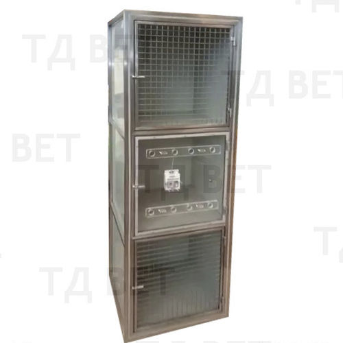 Gabbia veterinaria 3 scomparti - 80378 - Vetbot - in acciaio inossidabile