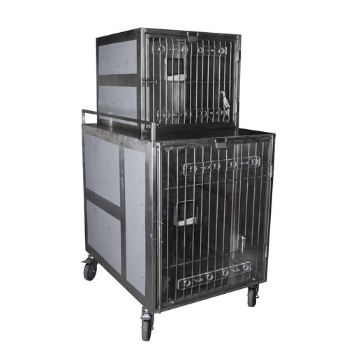 Gabbia veterinaria per gatti - 80420  - Vetbot - per cani / modulare / 2 scomparti