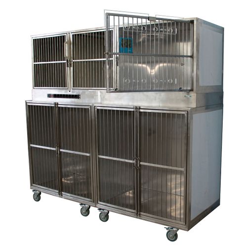Gabbia veterinaria per cani - 80518 - Vetbot - modulare / 5 scomparti / due ponti
