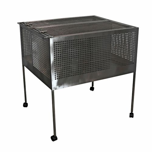 Gabbia veterinaria per topi - №80540 Module of 2 cages from a grid for rodents  - Vetbot - 2 scomparti / in acciaio inossidabile