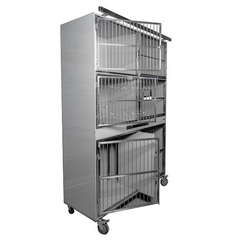 Gabbia veterinaria 6 scomparti - 80443  - Vetbot - in polipropilene