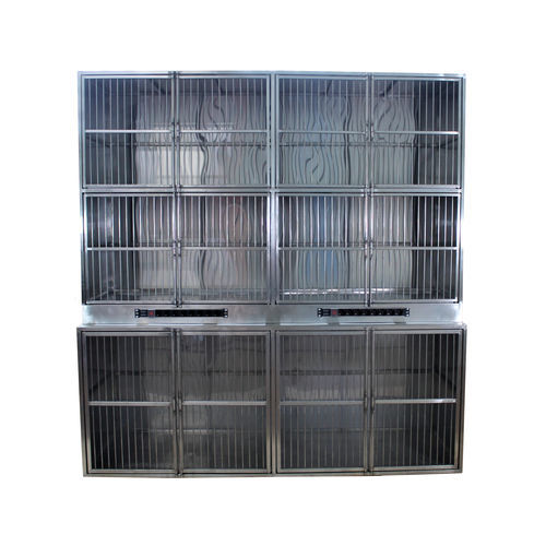 Gabbia veterinaria 6 scomparti - 80503 - Vetbot - in acciaio inossidabile
