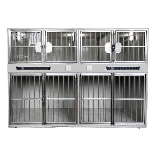 Gabbia veterinaria modulare - 80595  - Vetbot - in polietilene / con ruota di esercizio