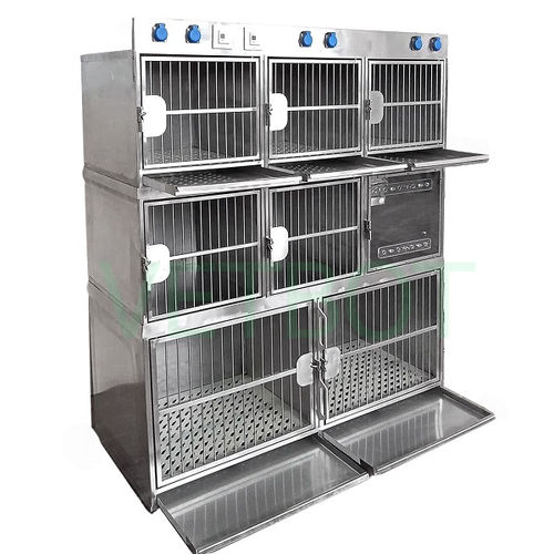 Gabbia veterinaria per gatti - №80618.1 - Vetbot - per cani / modulare / in acciaio inossidabile