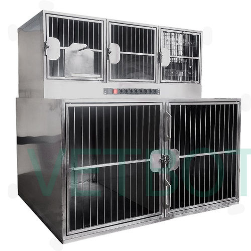 Gabbia veterinaria per gatti - №80601 - Vetbot - per cani / modulare / in acciaio inossidabile