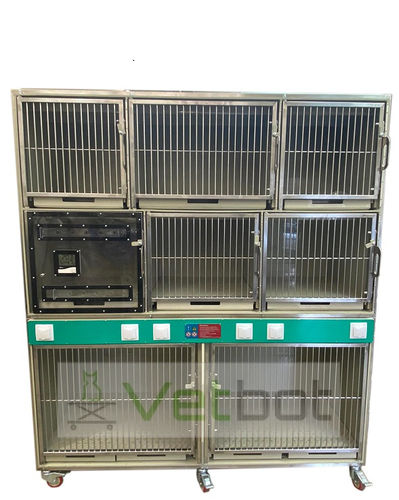 Gabbia veterinaria per gatti -   VST-7  - Vetbot - per cani / modulare / in acciaio inossidabile