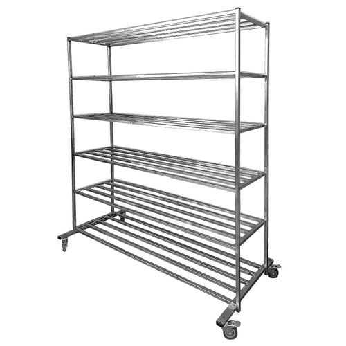 Rack per gabbie di animali - 1319.1 - Vetbot - di stoccaggio / mobile / con rotelle