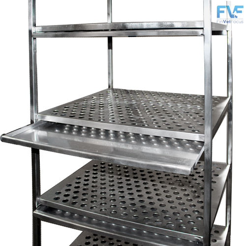 Rack per gabbie di animali - 1342CL - Vetbot - di stoccaggio / mobile / con rotelle