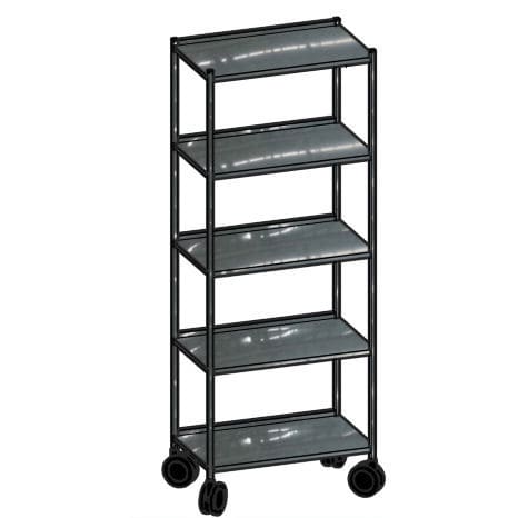 Rack per gabbie di animali - 1274 - Vetbot - di stoccaggio / mobile / con rotelle