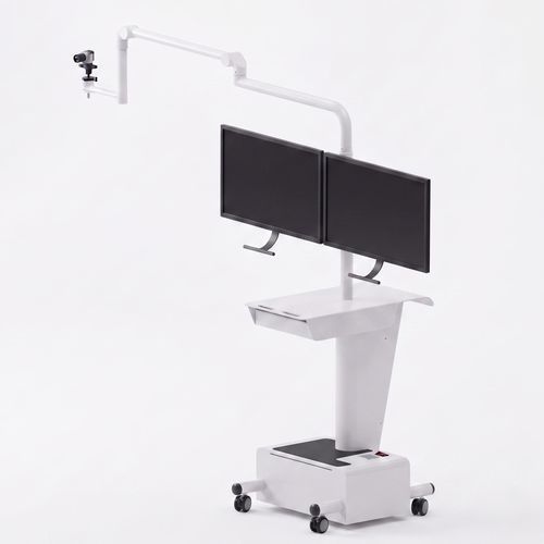 Carrello medico - Carrello XL - B&D - Bracci & Dispositivi - per sala operatoria / per studio veterinario / per telecamera