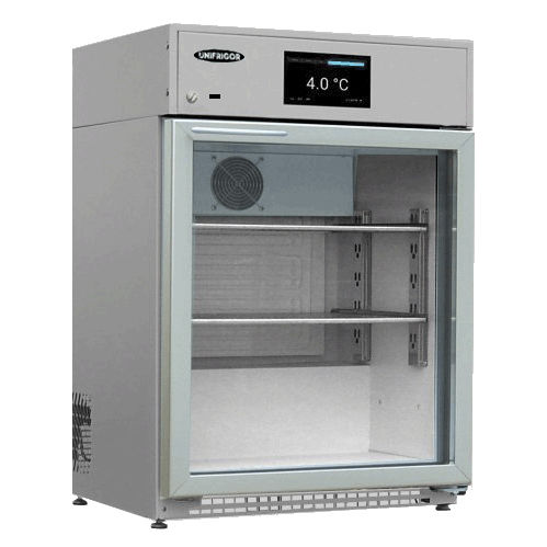 Frigorifero medico - M-VPV 140 IoTty  - unifrigor - ad armadio / 1 porta / con porta in vetro