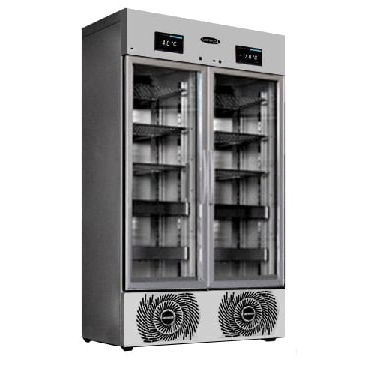 Congelatore da laboratorio - M-COMBI 650 VP+VN - unifrigor - ad armadio / 2 porte / con porta in vetro