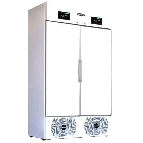 Congelatore da laboratorio - M-COMBI 650 AP+AN IoTty - unifrigor - ad armadio / 2 porte / in acciaio inossidabile