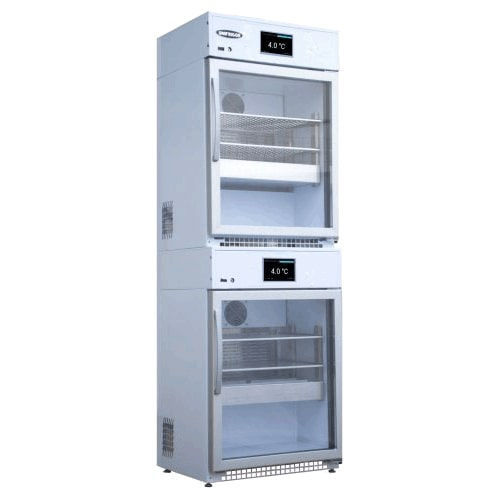 Congelatore da laboratorio - M-COMBI 280 VP+VN IoTty - unifrigor - ad armadio / 2 porte / con porta in vetro