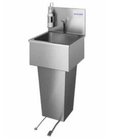 Lavandino medico - CS1  - CIROLDI SPA - 1 postazione / in acciaio inossidabile / a pedale