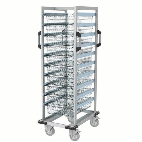 Carrello medico - IMCT110 - IntraSpace - per uso generale / di trasporto / con cestello