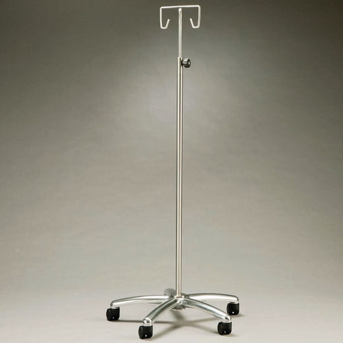 Asta portaflebo con rotelle - IMSS-241803 - IntraSpace - 2 ganci / in acciaio inossidabile / per carichi eccezionali