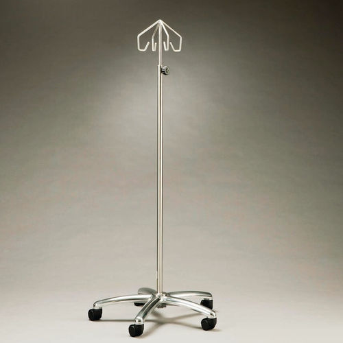 Asta portaflebo con rotelle - IMSS-241903 - IntraSpace - 4 ganci / in acciaio inossidabile / per carichi eccezionali