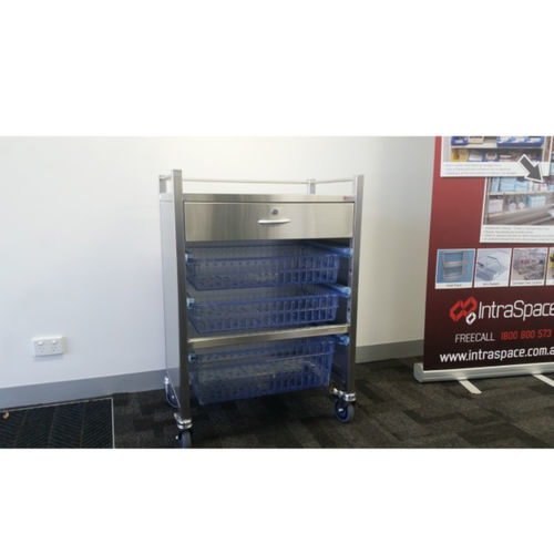 Carrello medico - IMSST-BASKET1/D - IntraSpace - per strumenti / di trasporto / di stoccaggio