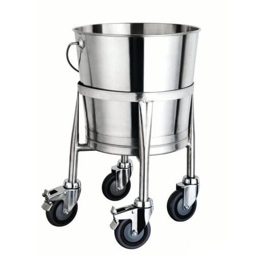 Porta-catino con rotelle - IMSST- BUCKET - IntraSpace - in acciaio inossidabile