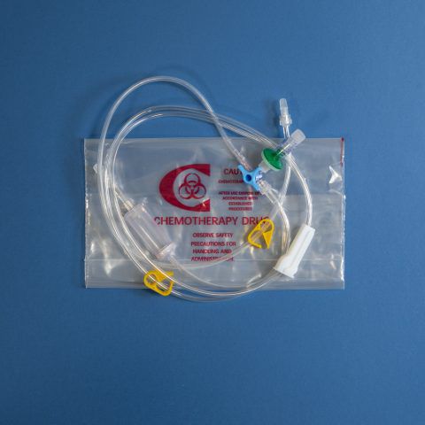Set di infusione intravenoso veterinario - Tecnoline - per chemioterapia / con rubinetto / con camera di gocciolamento