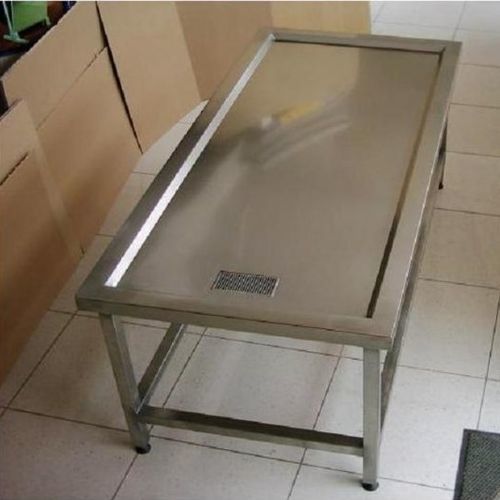 Tavolo di lavaggio salme - YIBTECH STGM -01 - Yiber Elektronik - rettangolare / fisso / in acciaio inossidabile