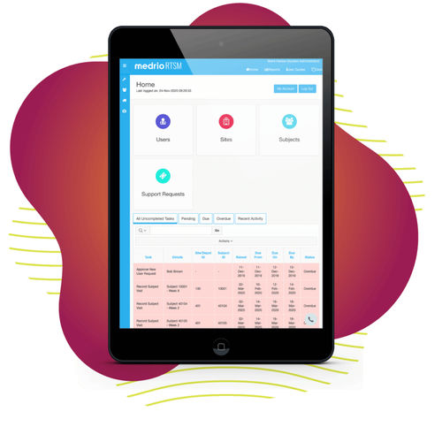 Sistema di gestione e analisi dell'informazione - Medrio - logistico / clinico
