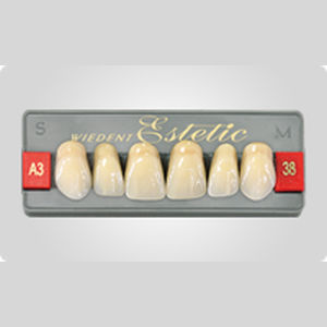Protesi dentale in acrilico - Wiedent Estetic Upper  - Wiedent - per denti anteriori