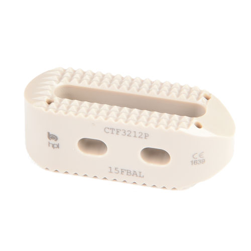 Gabbia intersomatica lombare - CAP Lumbar TPLIF PEEK - H.P.I. Medical - via posteriore / via laterale / in PEEK