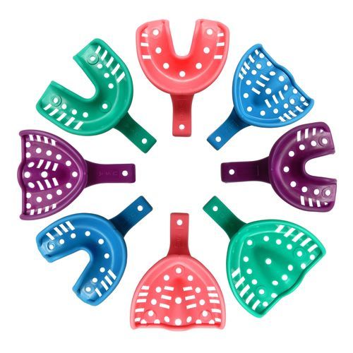 Cucchiaio d'impronta dentale superiore - First Impression™Rim-Lock - Rocky Mountain Orthodontics (RMO®) - inferiore / perforato