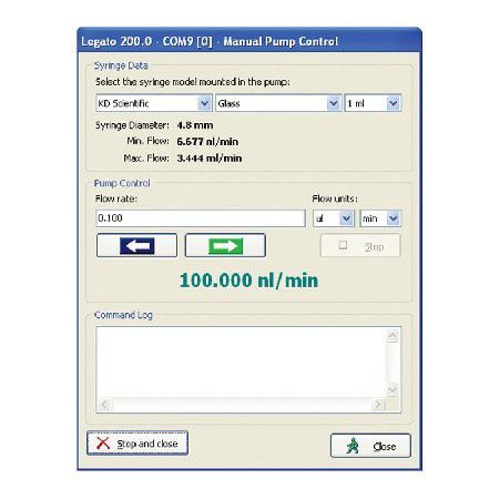 Software di gestione per pompa di perfusione - ADAGIO - KD Scientific - di controllo / di registrazione dati / d’importazione