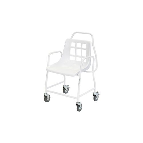 Sedia da doccia con braccioli - ALT-BE002 - Alerta Medical - con rotelle / con schienale