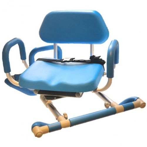 Seduta da bagno con braccioli - HB7058-BL - Forever Young Enterprise - con schienale / girevole