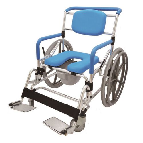 Sedia a rotelle manuale - HS6661-BL - Forever Young Enterprise - da doccia / comoda / con poggiagambe