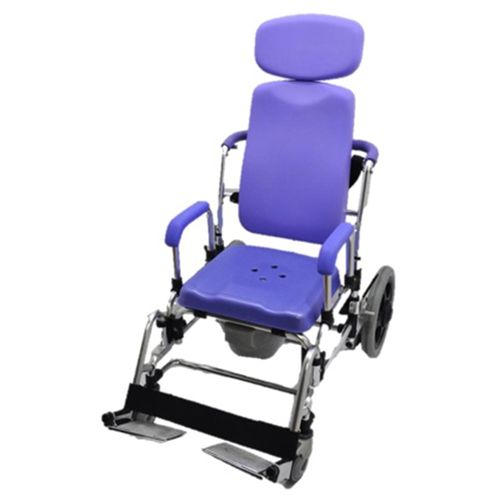 Sedia da doccia con braccioli - HS6115-PL - Forever Young Enterprise - con poggiapiedi / con apertura igienica / con secchio