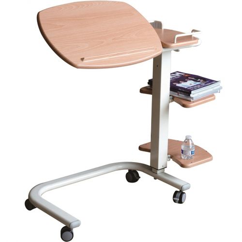 Tavolino servitore con rotelle - HP1023-WH - Forever Young Enterprise - ad altezza regolabile / inclinabile / ad azionamento pneumatico
