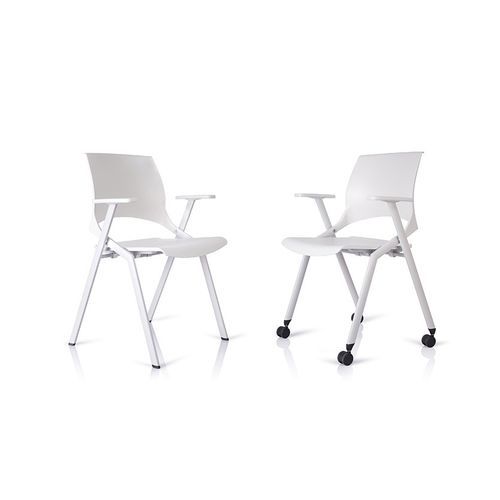 Sedia da ufficio con braccioli - ID-10GW  - Sunjoy Enterprises - con rotelle / impilabile