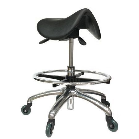 Sedia con rotelle - SAD1-A - Sunjoy Enterprises - senza schienale / a forma di sella / ad altezza regolabile