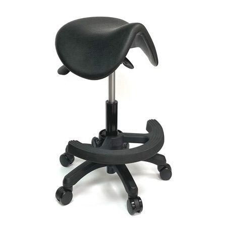 Sedia da laboratorio - SAD1-P - Sunjoy Enterprises - con rotelle / senza schienale / a forma di sella