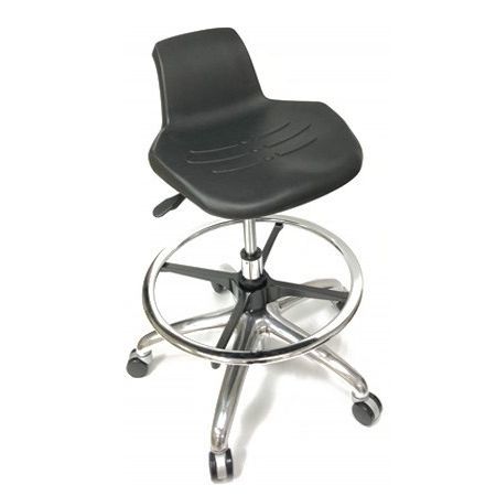 Sgabello da laboratorio - SL1-A - Sunjoy Enterprises - ad altezza regolabile / nero / grigio