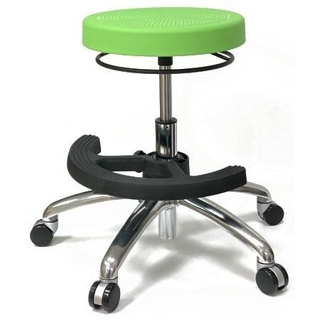 Sgabello da laboratorio - STL2-A - Sunjoy Enterprises - ad altezza regolabile / con rotelle / nero