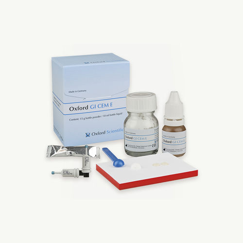 Adesivo dentale per ricostruzione dentale - GI CEM E - First Scientific Dental Materials GmbH - vetroionomero / ad aderenza chimica