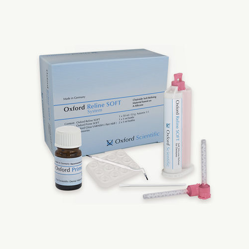 Materiale odontoiatrico in silicone - RELINE SOFT - First Scientific Dental Materials GmbH - in acrilico / per ricostruzione dentale