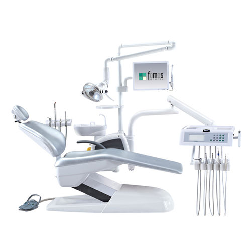 Riunito odontoiatrico con poltrona elettrica - FODE-X1 - Fomos Medical Instrument ltd. - con monitor / con portastrumenti / con illuminazione