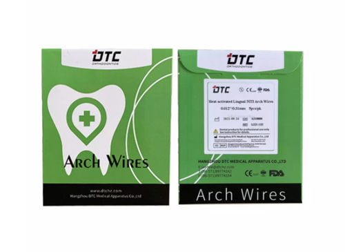 Filo ortodontico rettangolare - Heat-activated Lingual  - Hangzhou DTC Medical Apparatus - arrotondato / NiTi