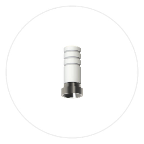 Pilastro dentale per impianto in POM - MU0502 - Vulkan Implants - CoCr / esterno / dritto