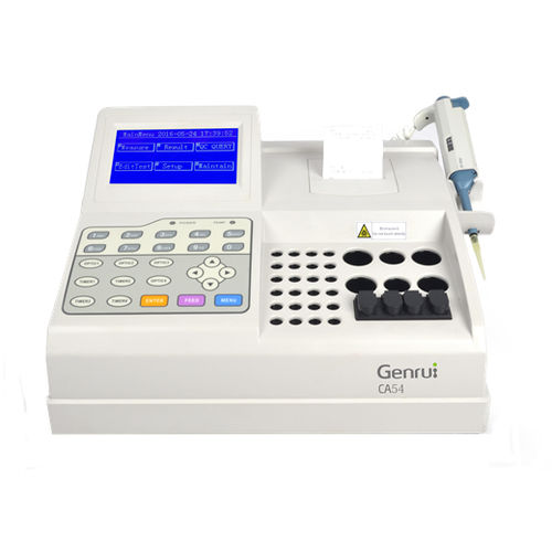 Analizzatore di coagulazione semiautomatico - CA54 - Genrui Biotech Inc. - 4 canali / ottico / PT