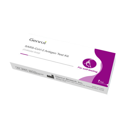 Test rapido per diagnosi COVID-19 - Genrui Biotech Inc. - per antigeni / per proteine nucleocapsidiche / SARS-COV-2