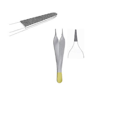 Micro pinza chirurgico - Thempson - per medicazione / di Adson / in carburo di tungsteno