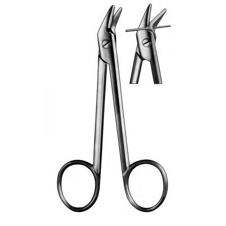 Forbici per legature - 55-11-12 - Thempson - par paziente umano / curva